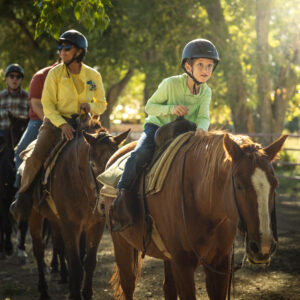 Autumn Family Adventure begins their horse ride at Philmont Cattle Headquarters in Cimarron N.M. on September 14, 2024.